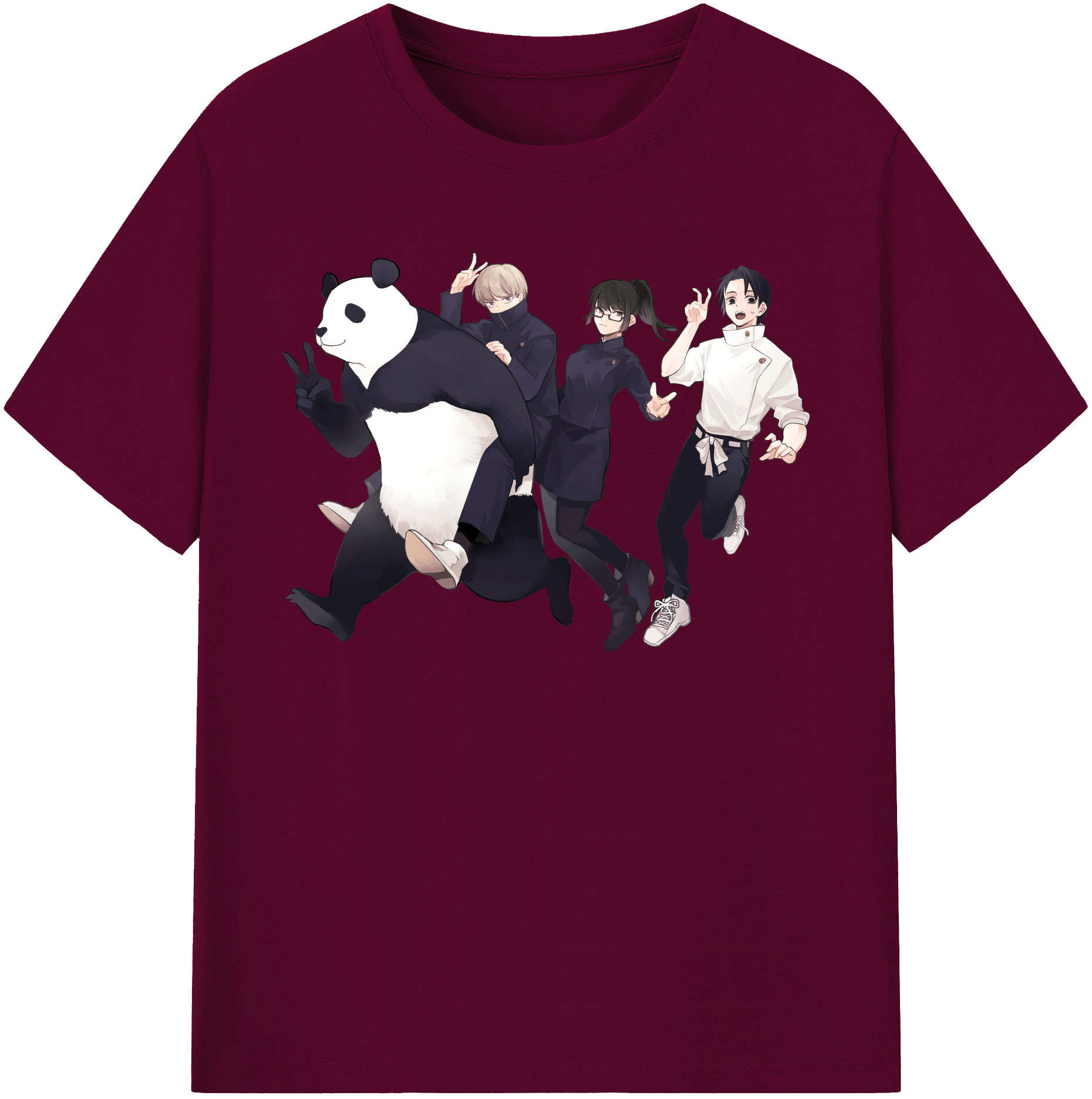 （画像用） 呪術廻戦 Jujutsu Kaisen レディースカジュアルプリントTシャツ（綿100％）